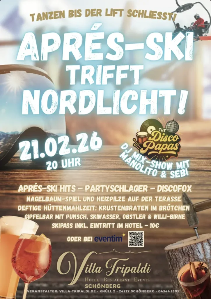 Apres-Ski-triff-Nordlicht Plakat